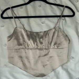 GARAGE Tie Back Cropped Tank Top